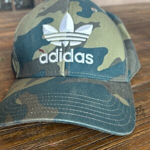 Adidas Green Camo Cap with White Logo